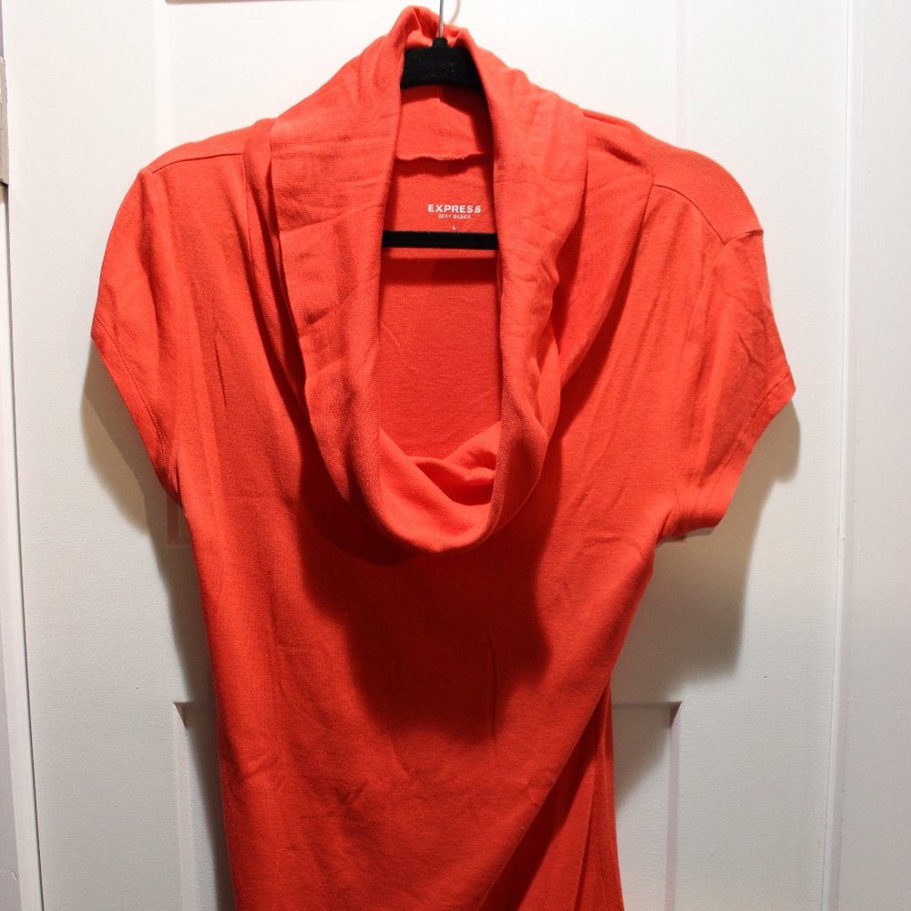 Express Sexy Basic Cowl-Neck Tee